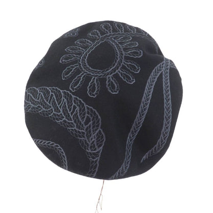 Hermes H222039n 100% Wool Saint Honore En Finesse Beret With Serie Buttons