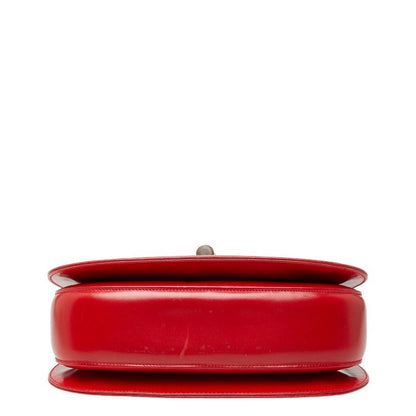 Gucci Old Gucci Bamboo Handbag Shoulder Bag 2WAY 001 01 0633 Red Leather