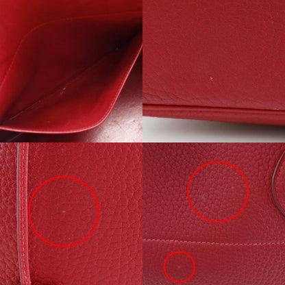 Hermes Bolide 35 Ardennes Red □O Ladies Handbag