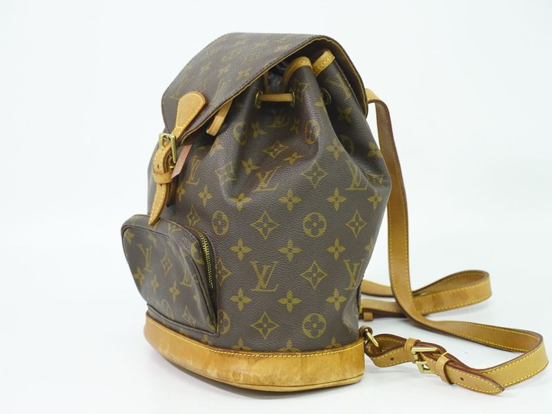 Authentic Louis Vuitton LV Montsouris MM Backpack Sac Backpack Monogram Brown