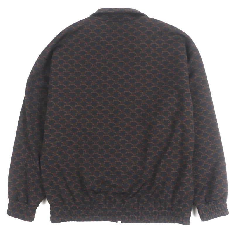 Celine 23SS 2y74a366 Monogram Triomphe Charm Logo Embroidery Zip-up Tracksuit