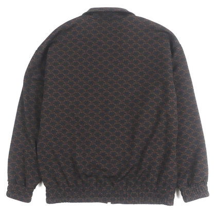 Celine 23SS 2y74a366 Monogram Triomphe Charm Logo Embroidery Zip-up Tracksuit