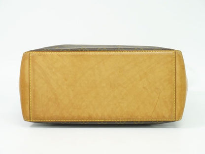 Authentic Louis Vuitton LV Cabas Mezzo Monogram Shoulder Bag Tote Bag Brown