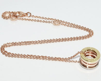 Bulgari Pendant Necklace 18K Yellow Gold 18K White Gold 18K Pink Gold Bzero1