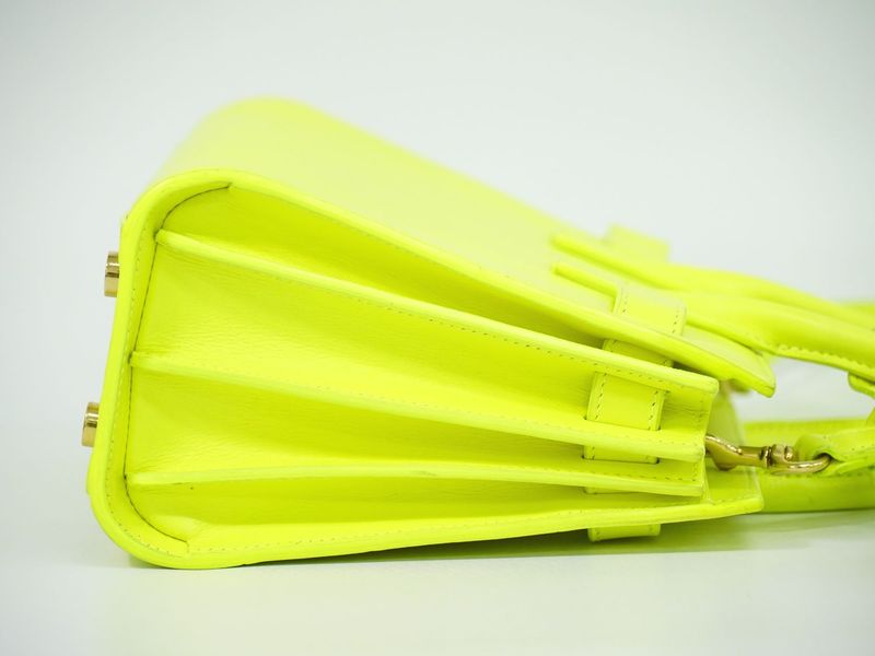 Authentic Saint Laurent Baby Sac De Jour 2WAY Shoulder Bag Handbag Pochette