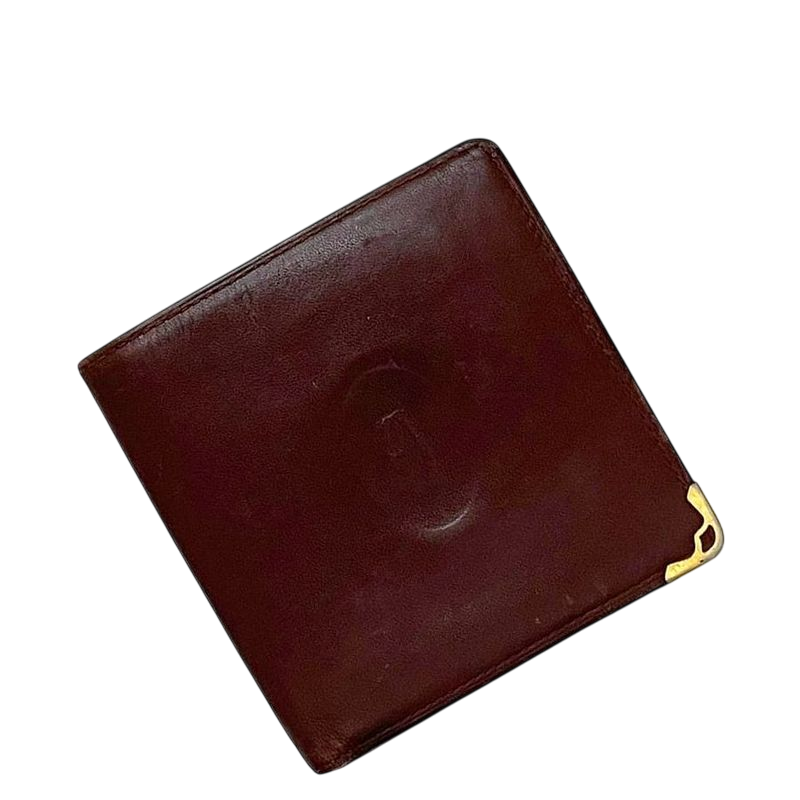 Cartier Fold Wallet Ec22900 Bordeaux Must Vintage
