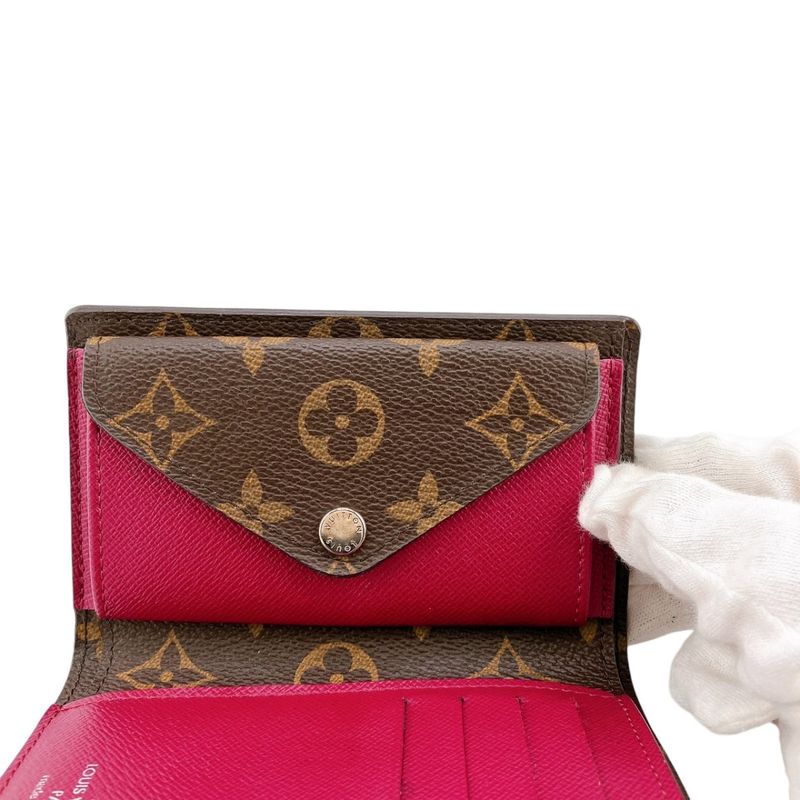 Louis Vuitton M60494 Monogram Portefeuille Marillet Compact Trifold Wallet With
