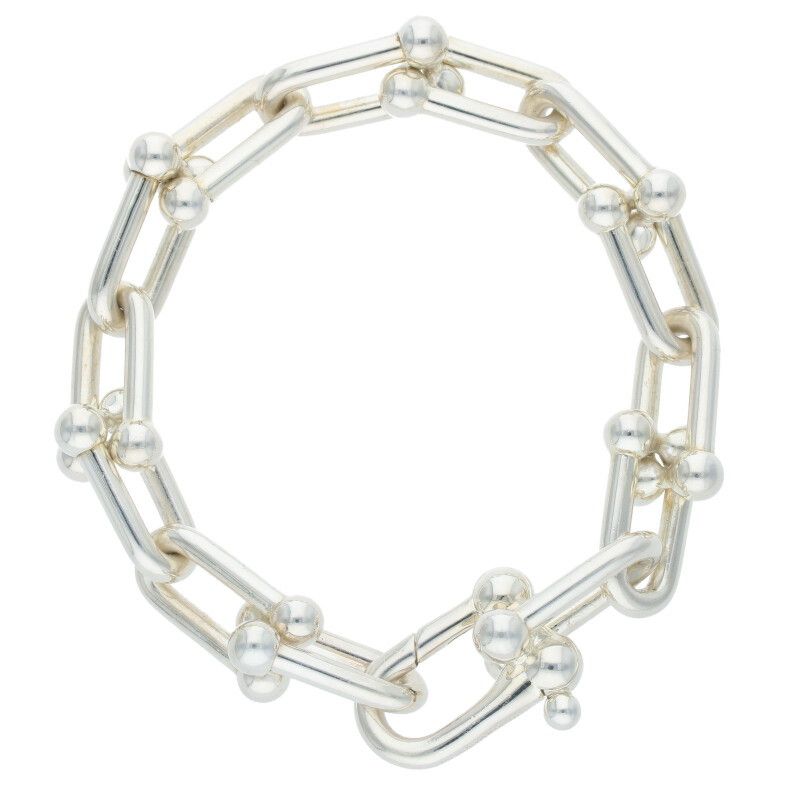Tiffany & Co Hardwear Hardware Large Link Silver Bracelet Men's L