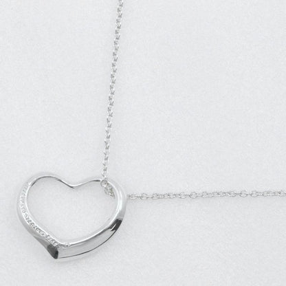 Tiffany & Co Open Heart Elsa Peretti 925 Silver Ladies 4.8g Necklace