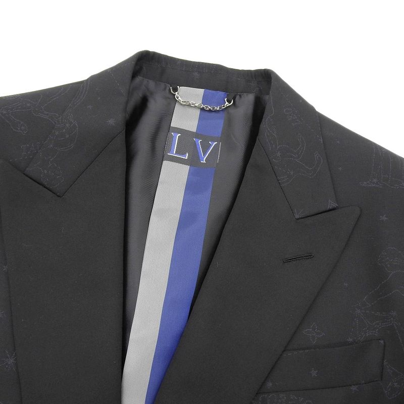 Louis Vuitton 2019 Item Hgcd3e LV Monogram Wool Silk 12 Constellations Dress