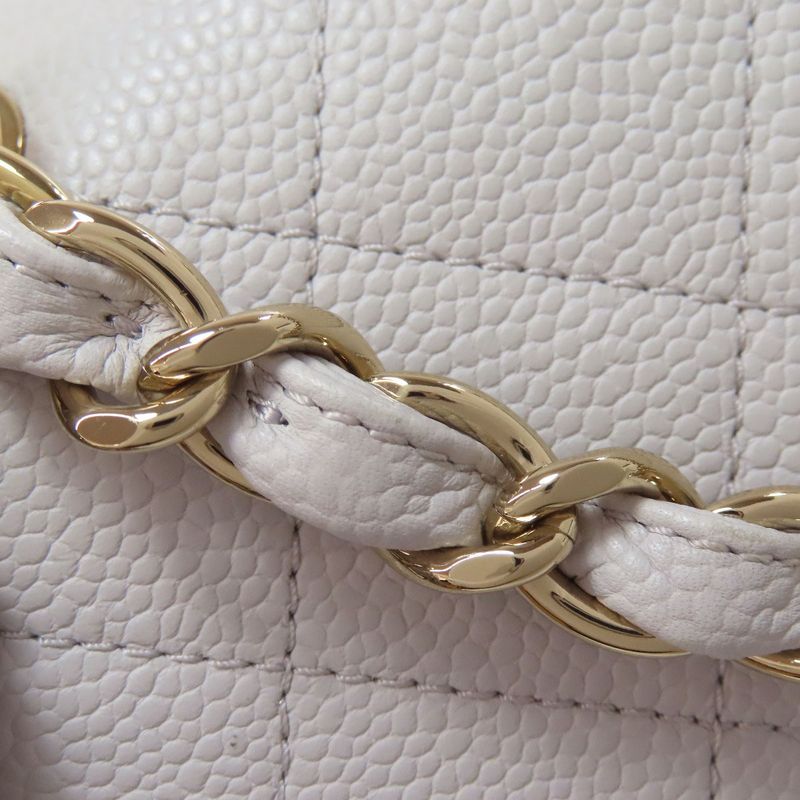 Chanel Matelasse Gold Hardware 2WAY Shoulder Bag Grained Calfskin Women