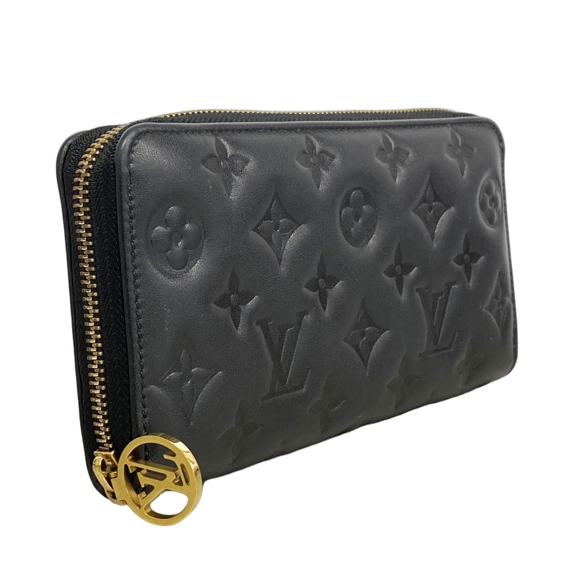 Louis Vuitton Wallet Monogram Embossed Cousin Zippy Noir — view 2