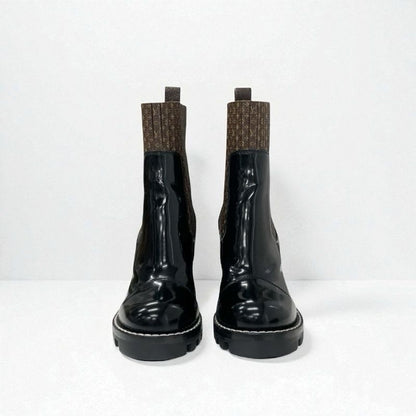 Louis Vuitton Star Trail Line Monogram Boots Short Shoes Leather Brown