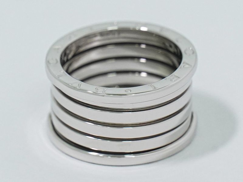 Authentic Bulgari Bvlgari B-zero1 750 WG Ring 59 17 White Gold Accessories