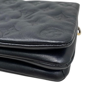 Louis Vuitton Pochette Couss in M82116 Monogram Pattern Lamb Leather Noir Black