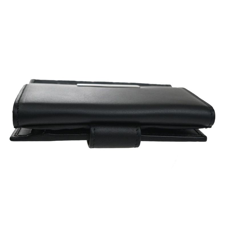 Gucci Wallet GG Bifold Wallet Black Canvas Leather 35ka628