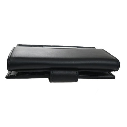 Gucci Wallet GG Bifold Wallet Black Canvas Leather 35ka628