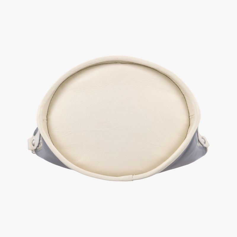 Chanel Coco Mark Camellia Vinyl Basket Black And White PVC Coated Canvas A57637