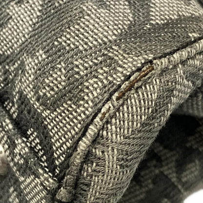 Dior/christian Dior Handbag Trotter Gray And Black Leather