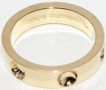 Louis Vuitton 18K Yellow Gold Petite Berg Empreinte Ring Q9126h