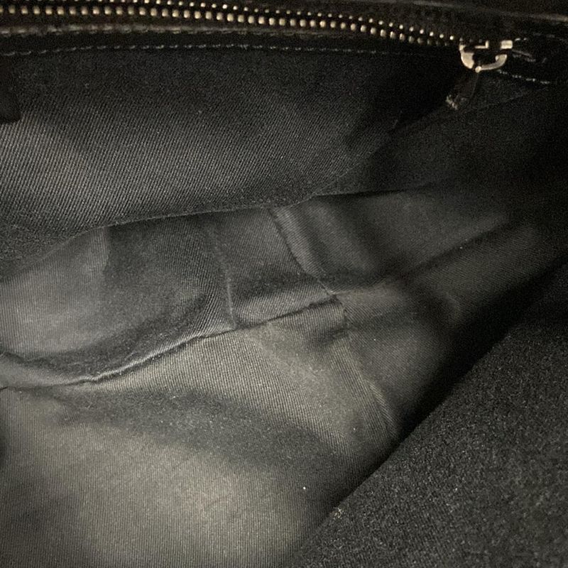 Gucci Shoulder Bag GG Pattern 106250 Black Leather