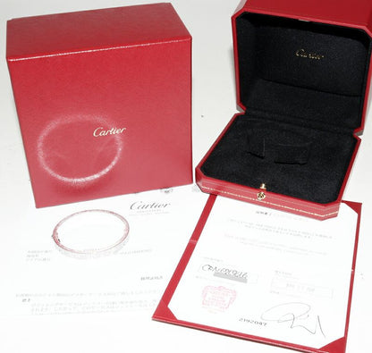 Cartier Bangle 18K White Gold 204P Diamonds (approx Total 199ct) Love Bracelet