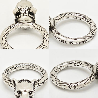 Gucci Anger Forest Wolf Head Ring 10 Approx 10 Star Ring Silver Sv925 1680fi
