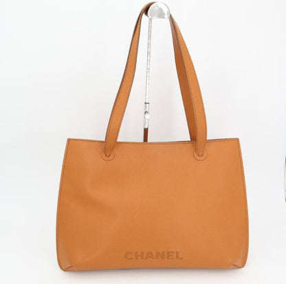 Chanel Leather Tote Bag Logo Stabbing <! -unavailable Characters-! > Calfskin