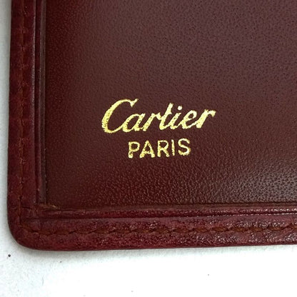 Cartier Post-it Must Line Leather Bordeaux Sticky Note Case Stationery