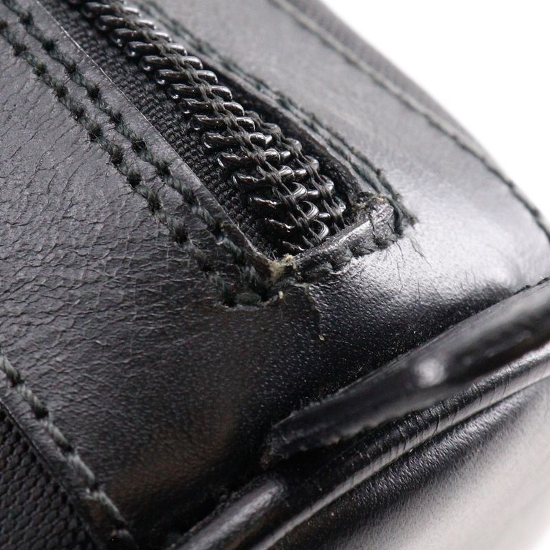 Gucci Bamboo Nylon Canvas Black Unisex Pouch