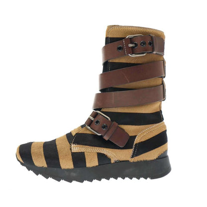 Loewe 19ss Halaco Belted Boots Brown 37