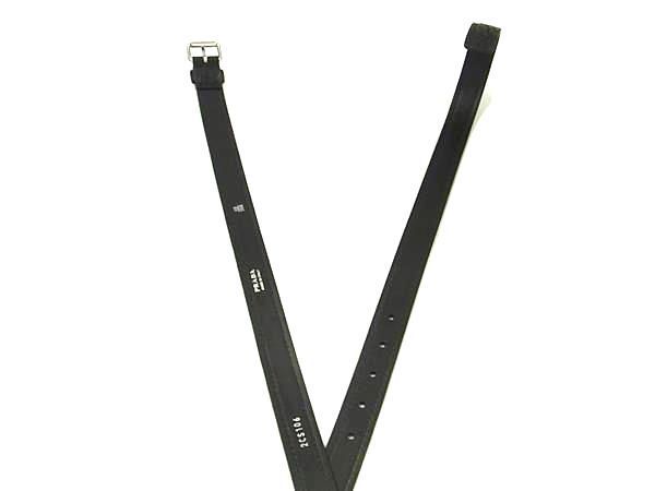 Prada Leather Size 40/100 Belt Men's Black Bf8273