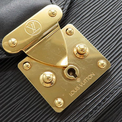 Louis Vuitton 2way Bag Monceau Epi Leather Black Gold Hardware Black Handbag