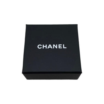 Chanel Earring Square Shape Coco Mark Gold Black Chanel