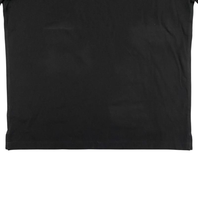 Hermes Short Sleeve T-Shirt H Logo Embroidery Pocket XL Size Cotton Black Hermes