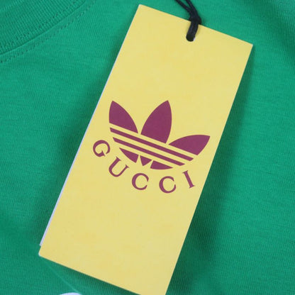 Gucci Adidas Gucci Adidas 717422 100% Cotton Printed Crew Neck Short Sleeve