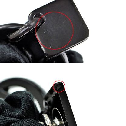 Hermes Earrings Ava Buffalo-horn Black HAVA Silver-hardware Accessories-