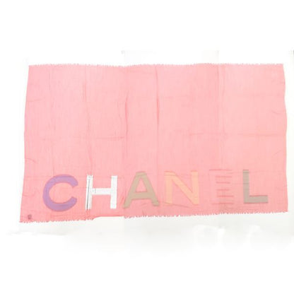 Chanel Shawl Cashmere X Silk 120 X 200cm (78.74in) Pink Chanel Logo Coco Mark