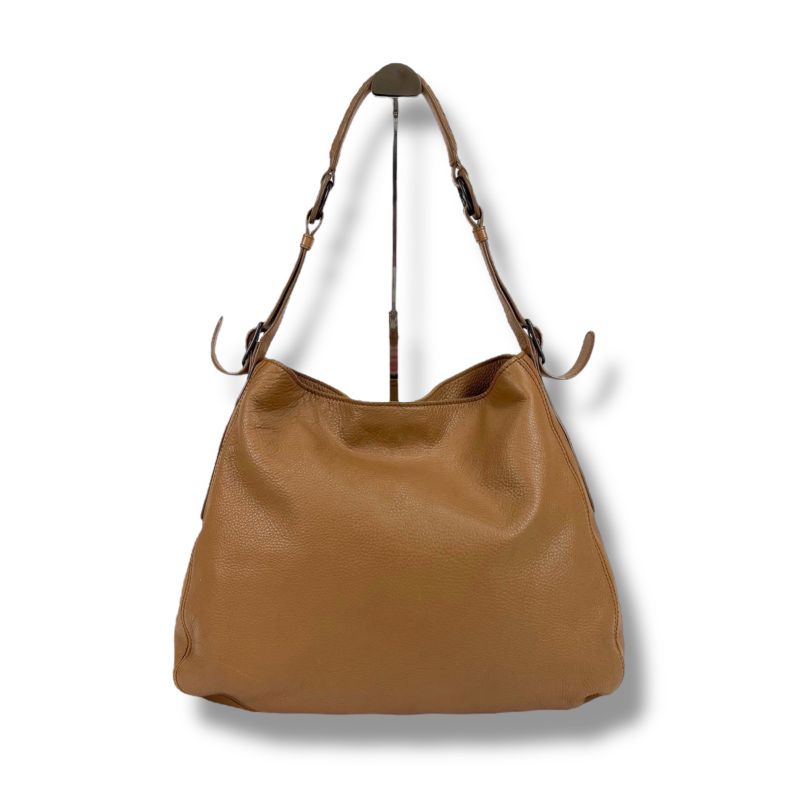 Bottega Veneta One Shoulder Bag Leather Beige Hobo Soho Shoulder