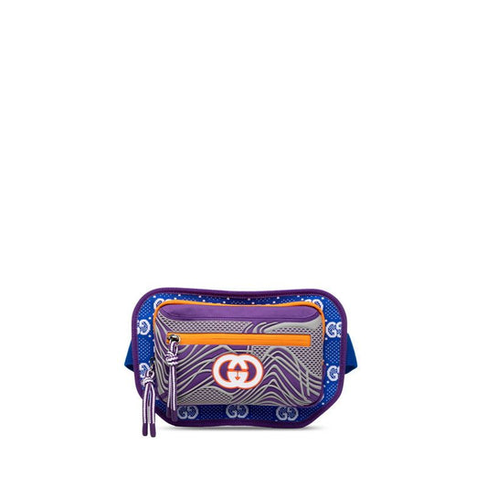 Gucci GG Nylon Belt Bag 752102 Blue Purple Orange Nylon Rubber Men's Gucci