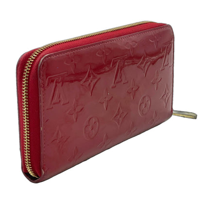 Louis Vuitton Zippy Wallet Monogram Vernis Pomme D'amour Leather Red Round Gold — view 2