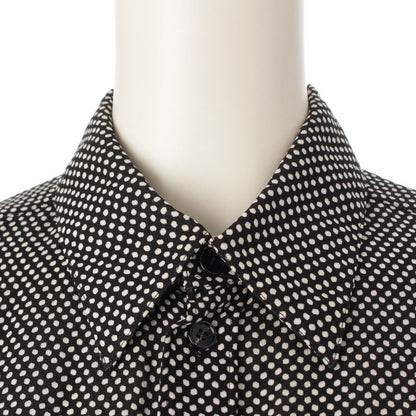 Celine Dotted Viscose Long Sleeved Shirt 20zx4178d Black