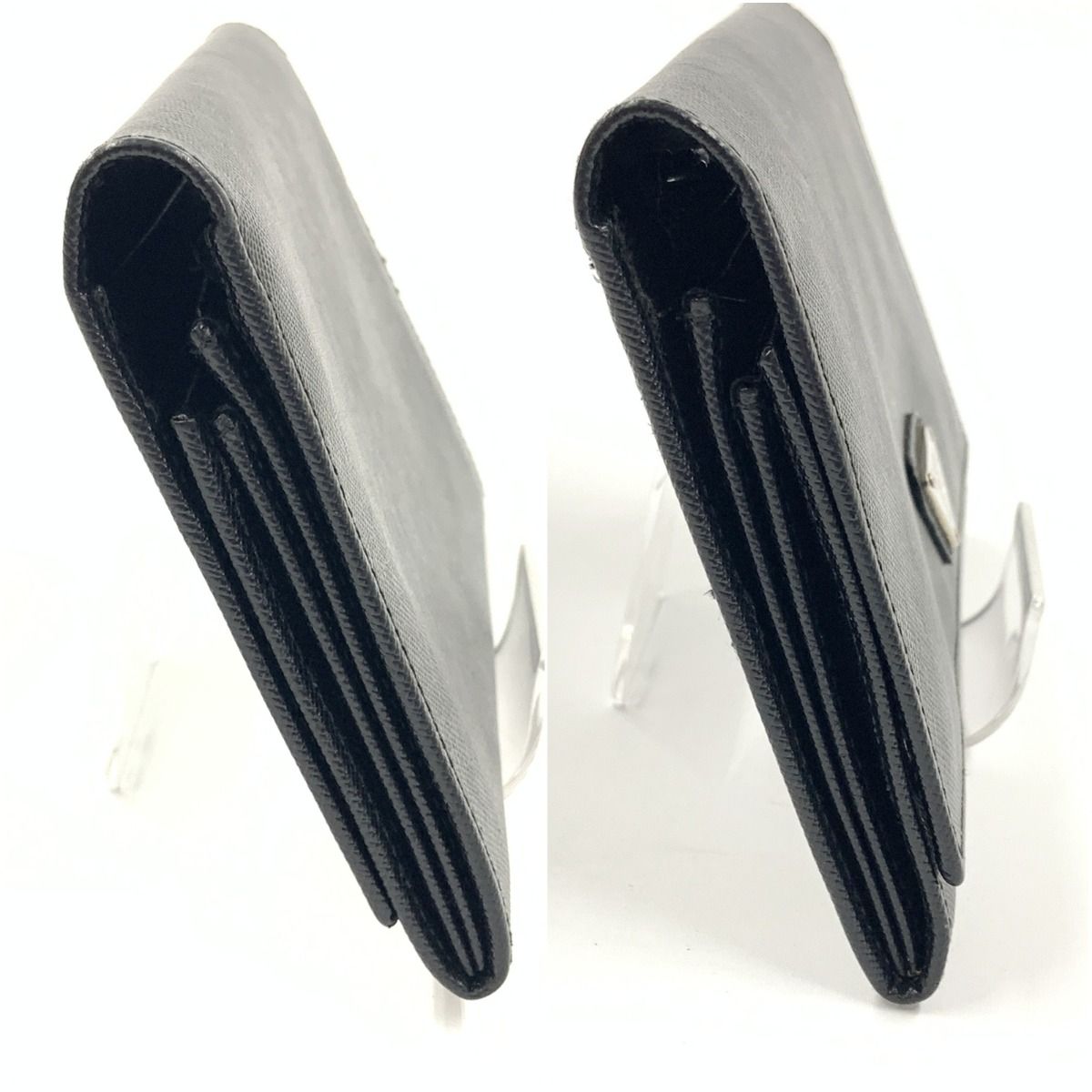 Prada Saffiano Long Wallet Black