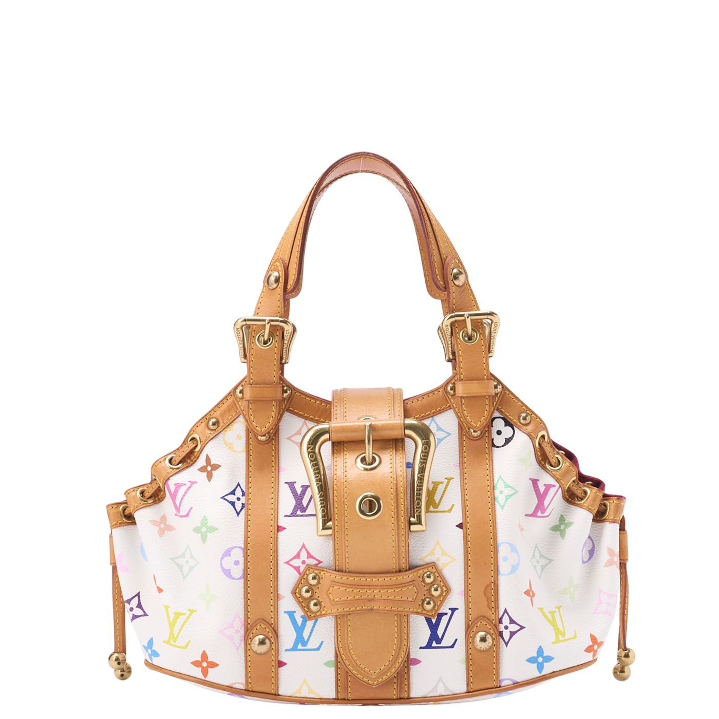 Louis Vuitton Monogram Monogram Multicolor Theda PM Handbag White Multicolor