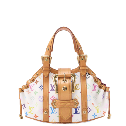 Louis Vuitton Monogram Monogram Multicolor Theda PM Handbag White Multicolor