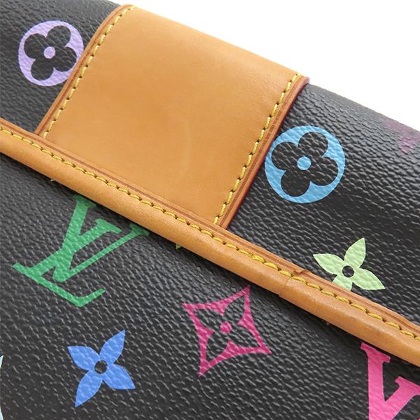 Louis Vuitton Shoulder Bag Patti Monogram Multicolor Noir Black Gold Hardware