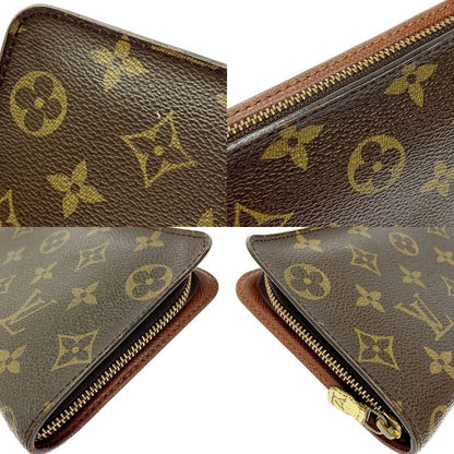 Louis Vuitton M61727 Monogram PVC Porte Monnaie Zip Long Wallet Brown 403692