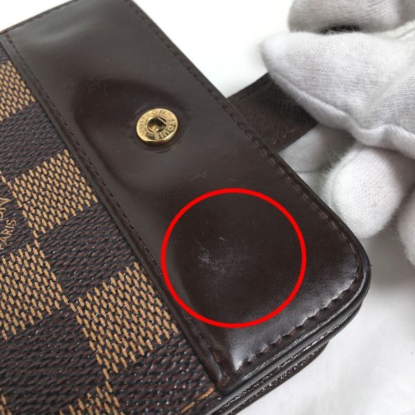 Louis Vuitton N61668 Damier Wallet With Zipped Pocket For Cards Compact Zipped