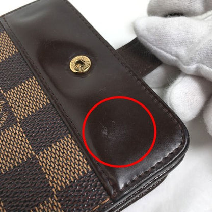 Louis Vuitton N61668 Damier Wallet With Zipped Pocket For Cards Compact Zipped