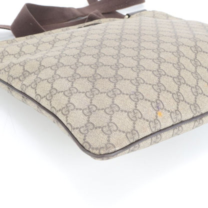 Gucci GG Supreme Leather Shoulder Bag Crossbody Messenger Business Commuter